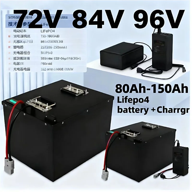 Lifepo4 72V 100Ah Battery Pack Ev - Akumulator LIFEPO4 z BMS 72V 84V