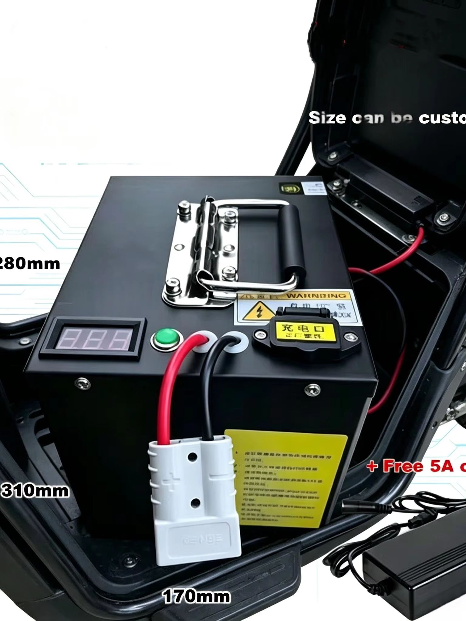 Akumulator litowy Lifepo4 72V  – Lifepo4 72V 100Ah Battery Pack Ev recenzja i cena