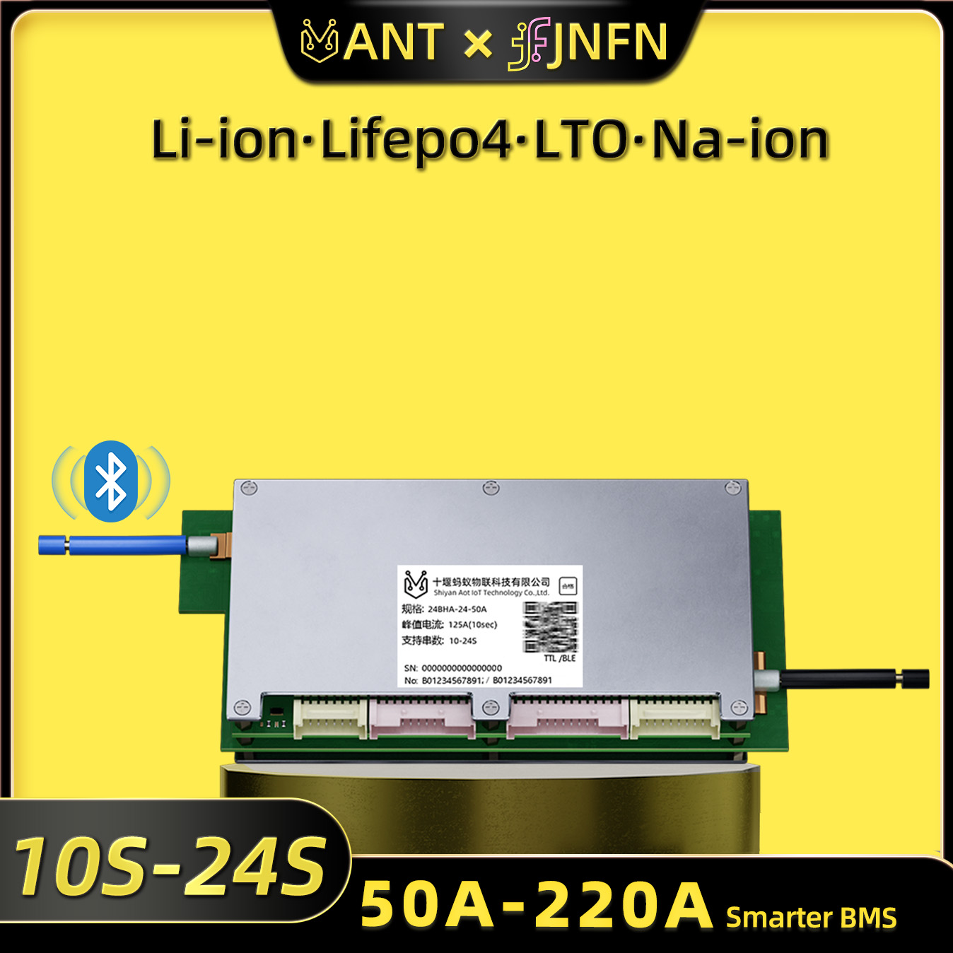 Ant BMS Smart 10S do 24S 550A  – Smart Bms 24S 200A Bluetooth Lifepo4 recenzja i cena
