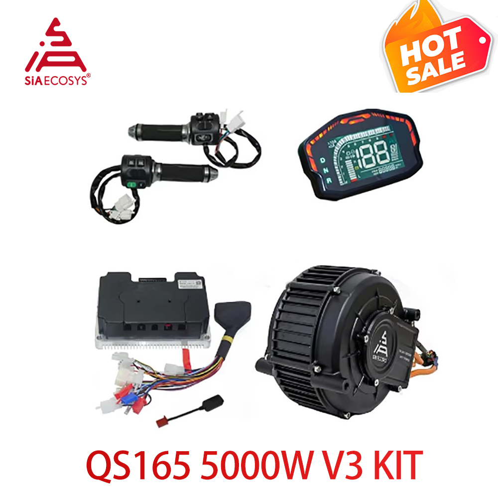 Zestaw silnika QS165 V2 5000W  – Mid Drive Motor Kit 72V 5000W recenzja i cena